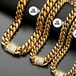 CUBAN LINK 14mm NECKLACE 30'' BRAND NEW